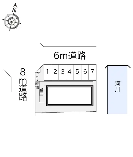 ★手数料０円★高崎市福島町　月極駐車場（LP）